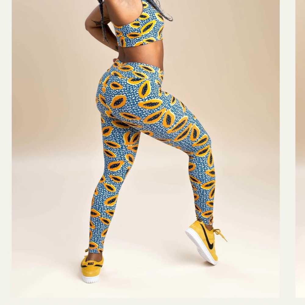 Papaya Organic High Waist Leggings - Puka Wear Size Medium